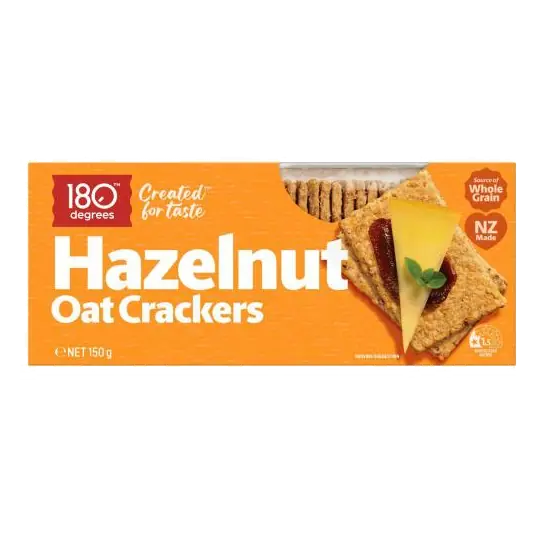 Hazelnut Oat Crackers