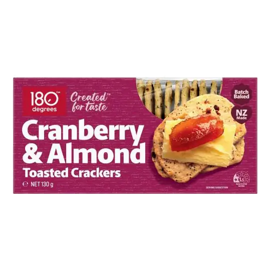 Toasted Cranberry & Almond Crackers