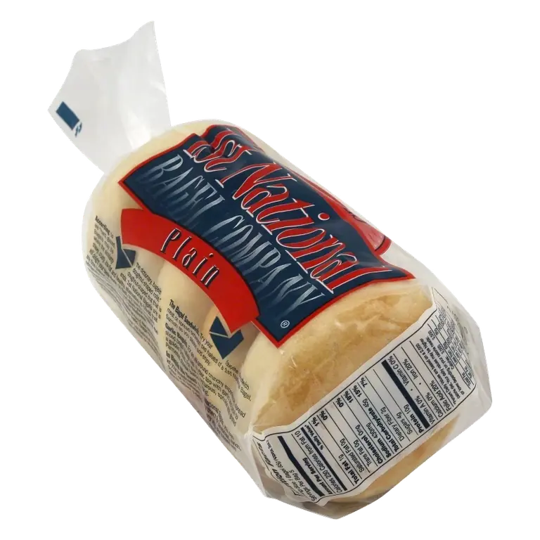 1st National Plain Bagels, 5ct: Sliced