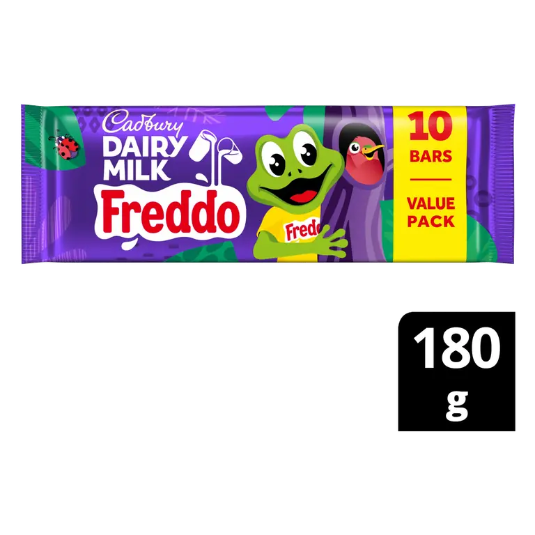 Cadbury Dairy Milk Freddo Chocolate Bar 10 Pack Multipack 180 g (10 x 18g)