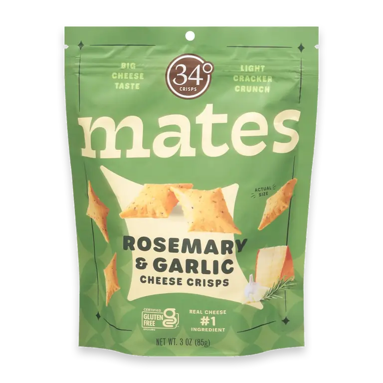 Mates Rosemary & Garlic Cheese Crisps