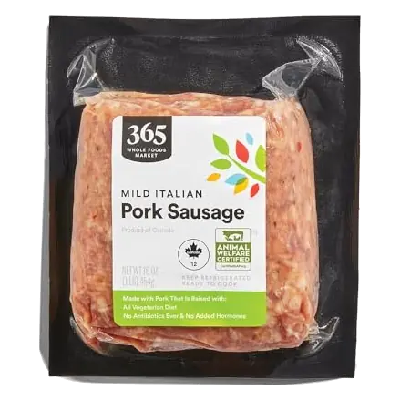 365 Mild Italian Pork Sausage, 16 OZ