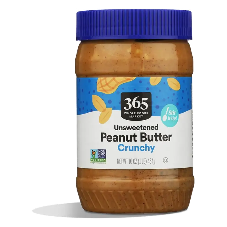 Crunchy Unsweetened Peanut Butter, 16 OZ