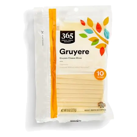 Gruyere Sliced Cheese, 8 OZ