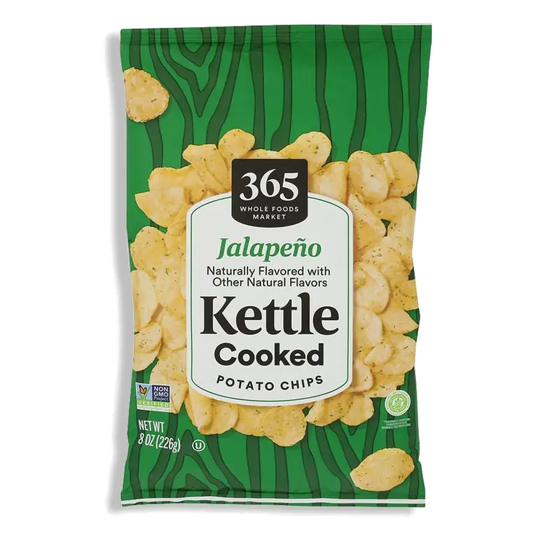 Jalapeno Kettle Potato Chips, 8 OZ