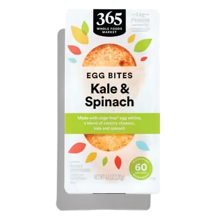 Kale and Spinach Egg Bites with Egg White, 4.6 OZ