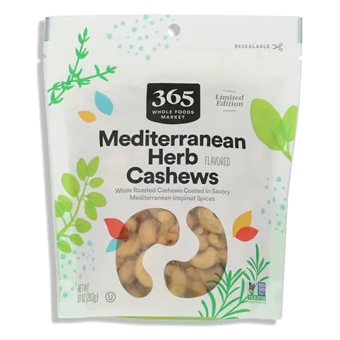 Mediterranean Herb Flavored Cashews, 10 OZ