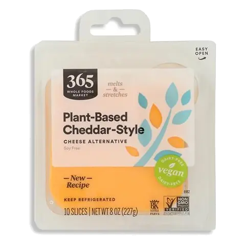 Non Dairy Cheddar Cheese Slices, 8 OZ