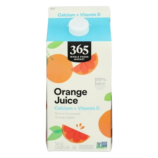 Orange Juice Calcium and Vitamin D, 52 FZ