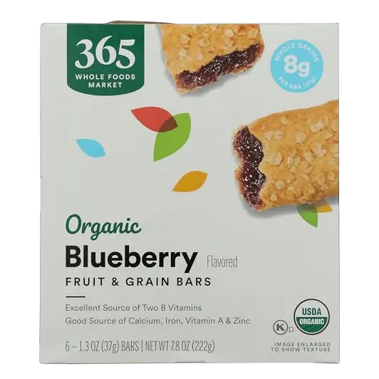 Organic Blueberry Cereal Bar 6 Count, 7.8 OZ