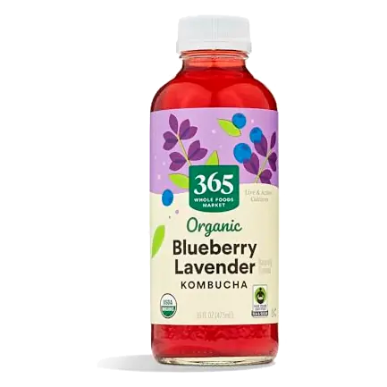 Organic Blueberry Lavender Kombucha, 16 FZ