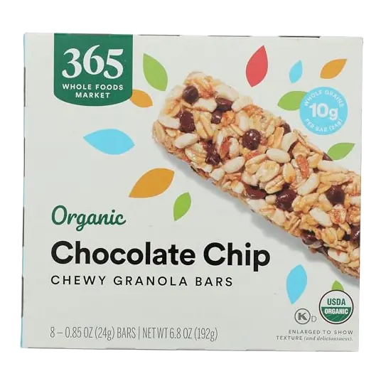 Organic Chocolate Chip Granola Bar 8 Count, 6.8 OZ