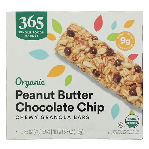 Organic Chocolate Chip Peanut Butter Granola Bar 8 Count, 6.8 OZ