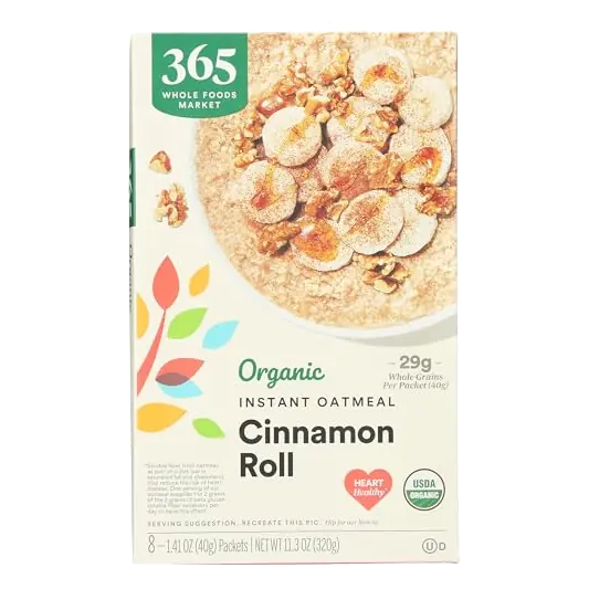 Organic Cinnamon Roll Instant Oatmeal, 11.3 OZ