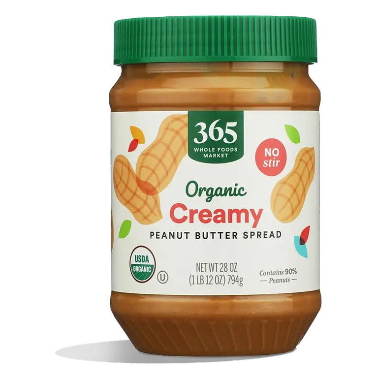 Organic Creamy Peanut Butter, 28 OZ