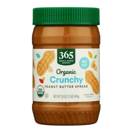 Organic Crunchy Peanut Butter, 16 OZ