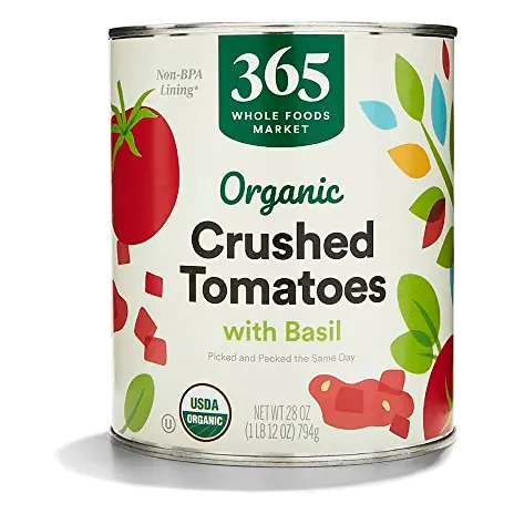 Organic Crushed Tomatoes with Basil, 28 OZ