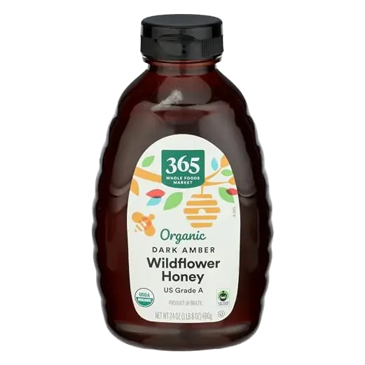 Organic Dark Amber Wildflower Honey, 24 OZ