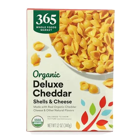 Organic Deluxe Cheddar Shells and Cheese, 12 OZ