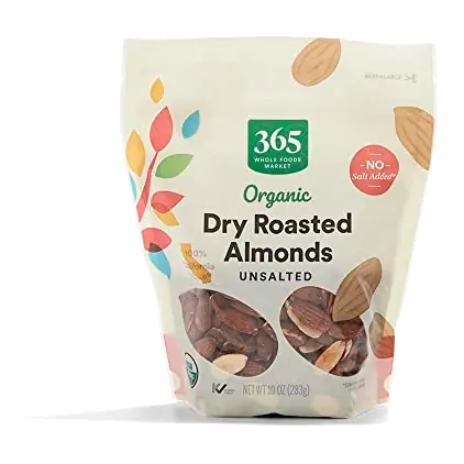Organic Dry Roasted & Unsalted Almonds, 10 OZ