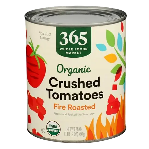 Organic Fire Roasted Crushed Tomatoes, 28 OZ