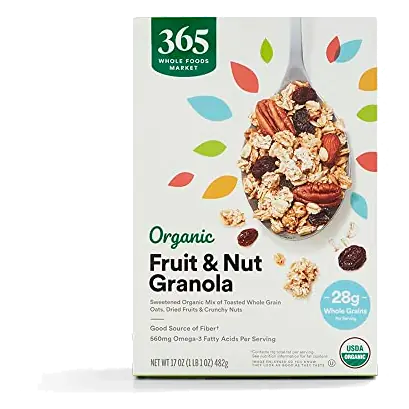 Organic Granola Fruit And Nut, 17 OZ