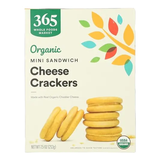 Organic Mini Cheese Sandwich Crackers, 7.5 OZ