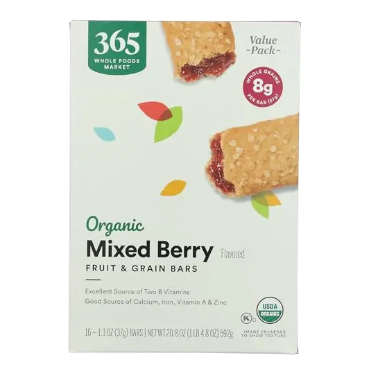 Organic Mixed Berry Fruit and Grain Bar 16 Count, 20.8 OZ