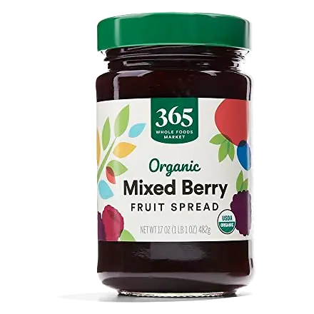 Organic Mixed Berry Fruit Spread, 17 OZ