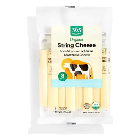 Organic Mozzarella String Cheese, 8 OZ
