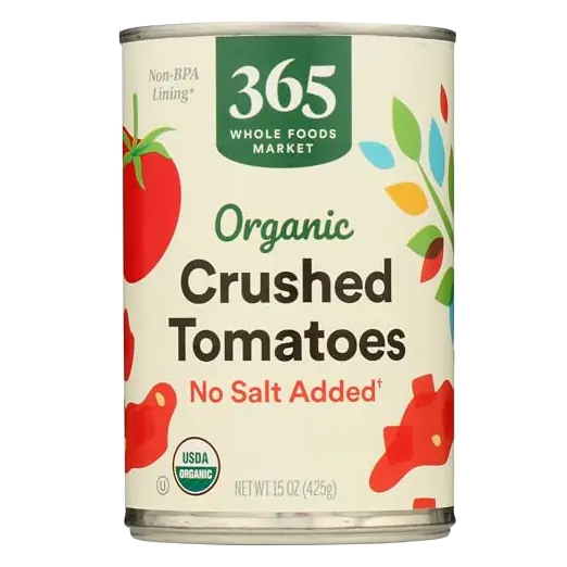 Organic No Salt Added Crushed Tomatoes, 15 OZ