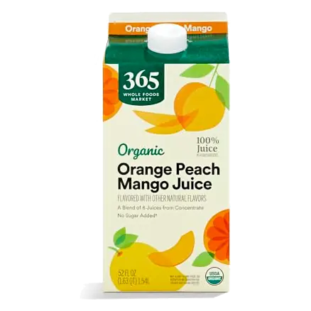 Organic Orange Peach Mango Juice, 52 FZ