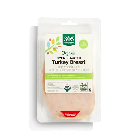 Organic Oven Roasted Sliced Turkey, 6 OZ