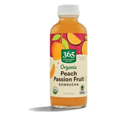 Organic Peach Passionfruit Kombucha, 16 FZ