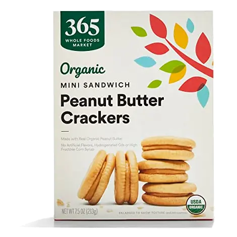 Organic Peanut Butter Mini Sandwich Crackers, 7.5 OZ