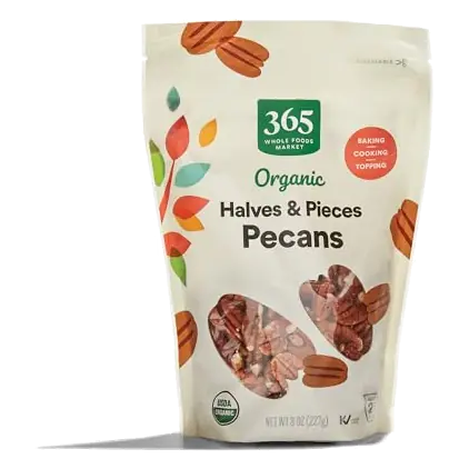 Organic Pecan Halves, 8 OZ