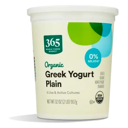 Organic Plain Greek Non Fat Yogurt, 32 OZ