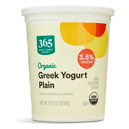 Organic Plain Greek Whole Milk Yogurt, 32 OZ