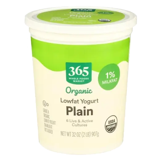 Organic Plain Low Fat Yogurt, 32 OZ