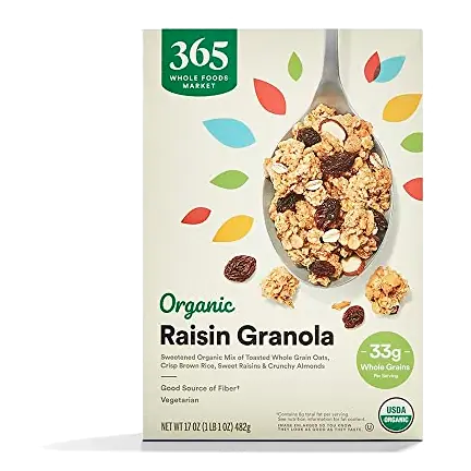 Organic Raisin Granola, 17 OZ