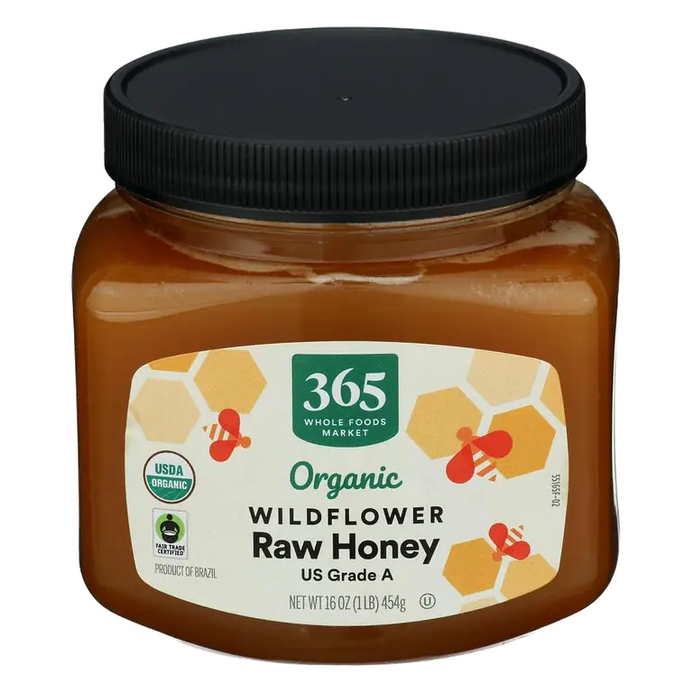 Organic Raw Wildflower Honey, 16 OZ