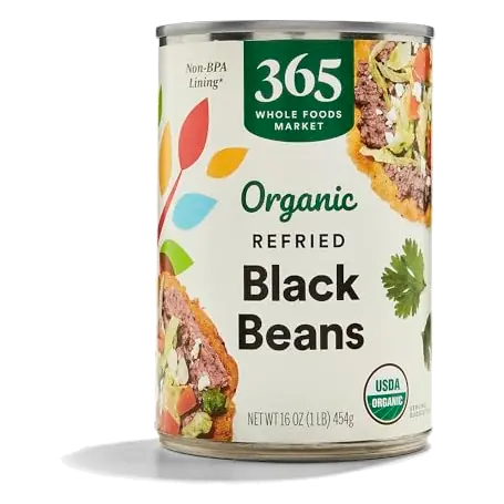 Organic Refried Black Beans, 16 OZ