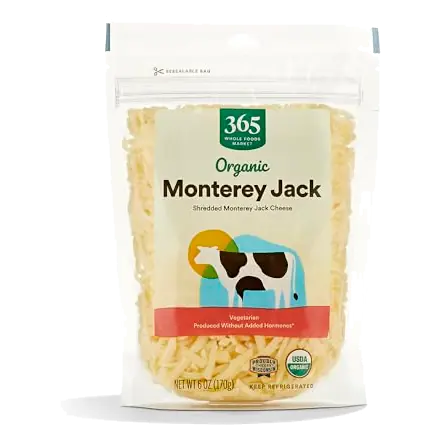 Organic Shredded Monterey Jack Cheese, 6 OZ