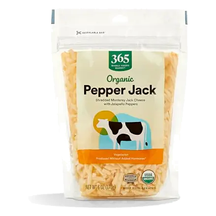 Organic Shredded Pepper Jack Cheese, 6 OZ