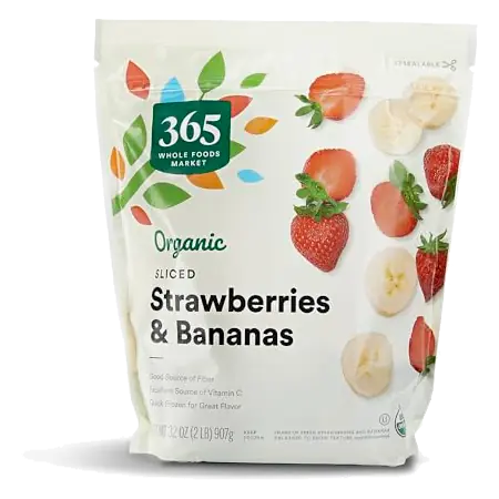Organic Sliced Strawberries and Bananas, 32 OZ