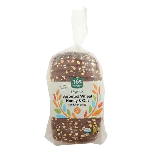 Organic Sprouted Honey Oat Sandwich Bread, 22 OZ
