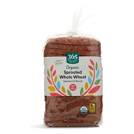 Organic Sprouted Whole Wheat Sandwich Bread, 22 OZ