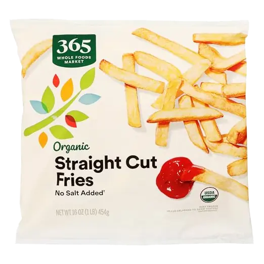 Organic Straight Cut Fries, 16 OZ