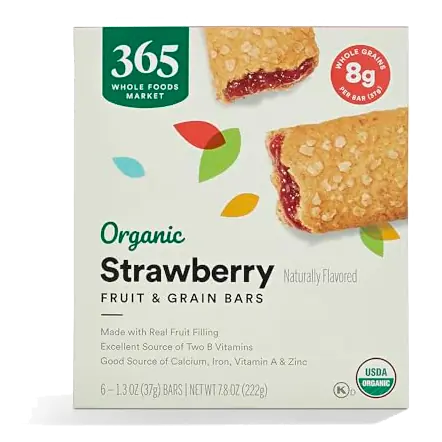 Organic Strawberry Cereal Bar 6 Count, 7.8 OZ