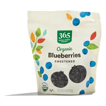 Organic Sweetened Dried Blueberries, 8 OZ